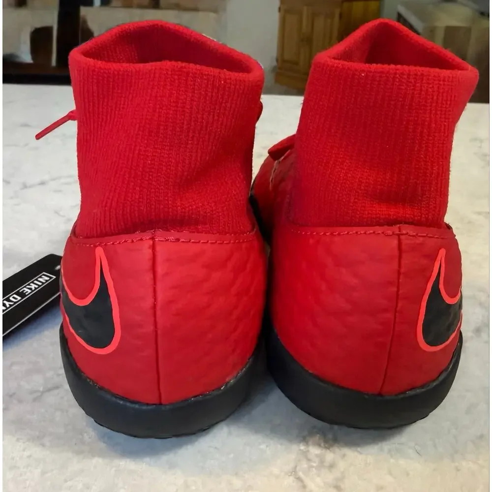 Nike HypervenomX Proximo II Dynamic Fit TF Turf Soccer Shoes Red Size 4Y